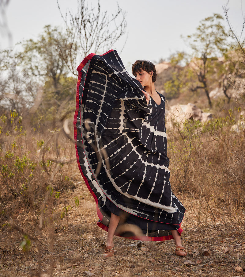 Kala Shahad cotton by Khara Kapas in black for women in Singapore