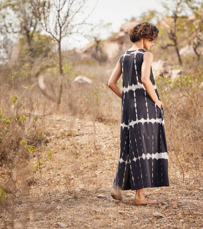 Black forest Jumpsuit cotton by Khara Kapas in black for women in Singapore