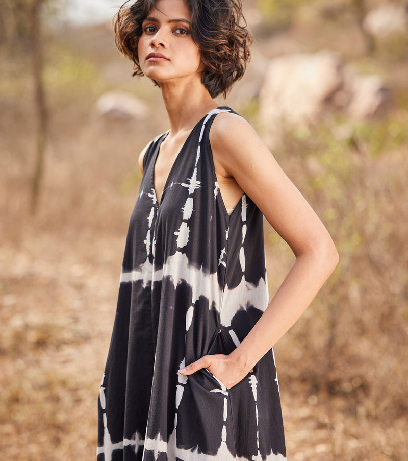 Black forest Jumpsuit cotton by Khara Kapas in black for women in Singapore