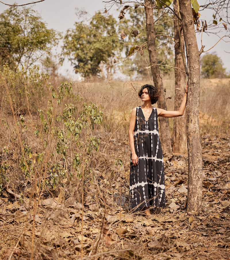 Black forest Jumpsuit cotton by Khara Kapas in black for women in Singapore