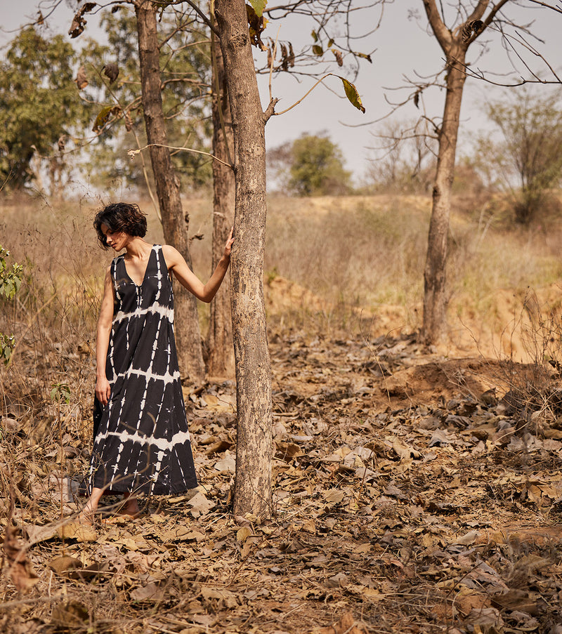 Black forest Jumpsuit cotton by Khara Kapas in black for women in Singapore