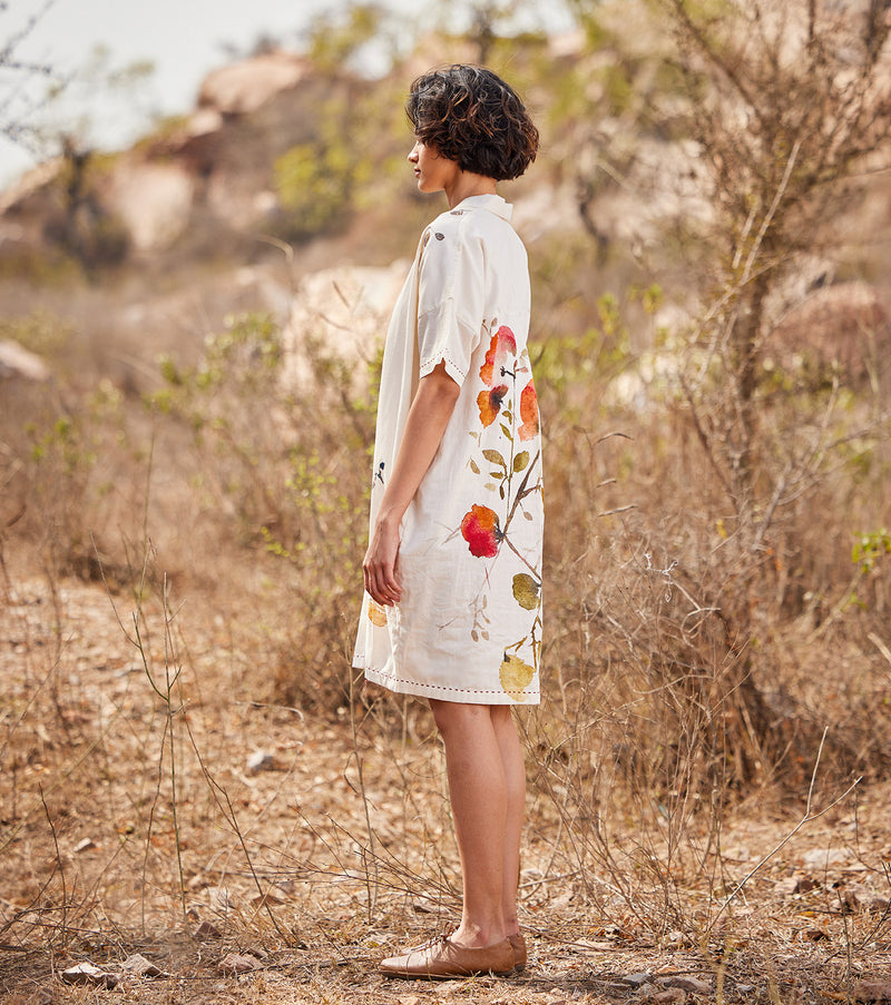 Sino Flora cotton by Khara Kapas in white for women in Singapore