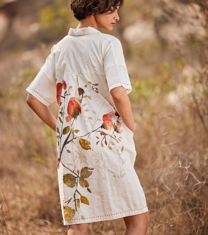 Sino Flora cotton by Khara Kapas in white for women in Singapore