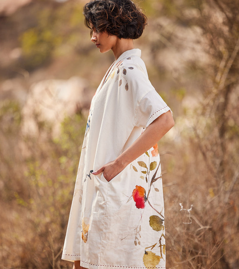 Sino Flora cotton by Khara Kapas in white for women in Singapore
