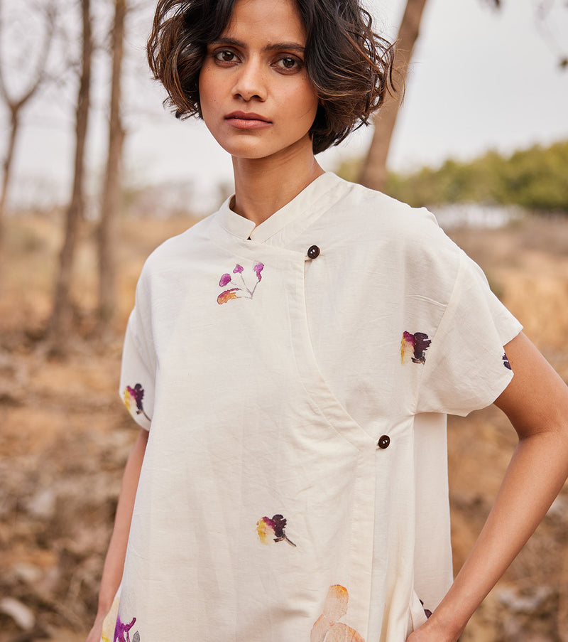 Hortensia cotton by Khara Kapas in white for women in Singapore