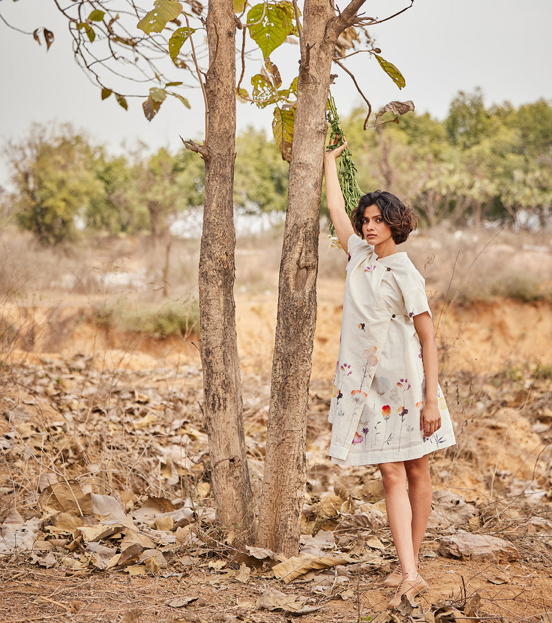 Hortensia cotton by Khara Kapas in white for women in Singapore