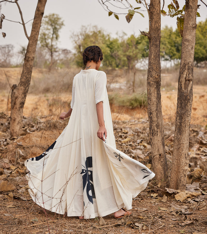 Whispering clouds cotton by Khara Kapas in white for women in Singapore