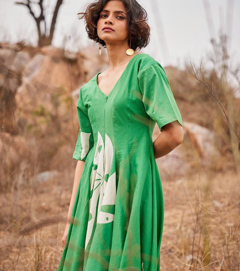 Dianthus cotton by Khara Kapas in green for women in Singapore