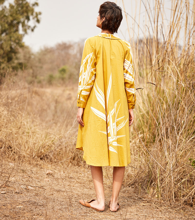 Goldenrod cotton by Khara Kapas in yellow for women in Singapore