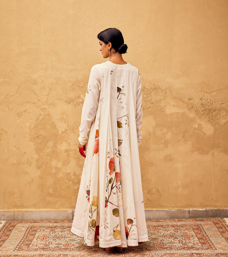 Feroza Dress cotton by Khara Kapas in white for women in Singapore