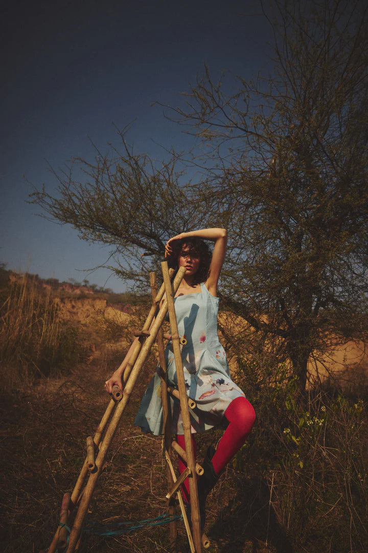 Wild and free by Khara Kapas in blue for women in Singapore