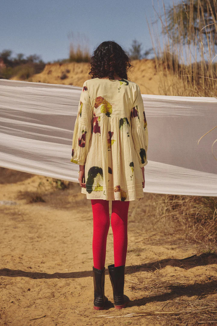 Buttercup Dress by Khara Kapas in yellow for women in Singapore