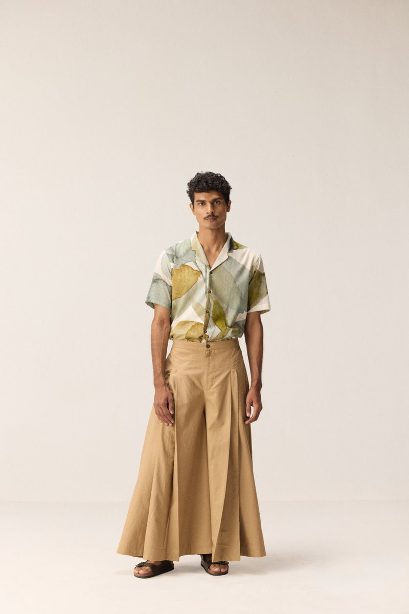 Sand Drift Pants oxford by Khara Kapas Men in beige for men in Singapore