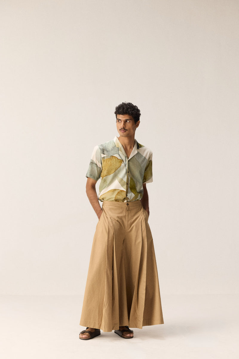Sand Drift Pants oxford by Khara Kapas Men in beige for men in Singapore