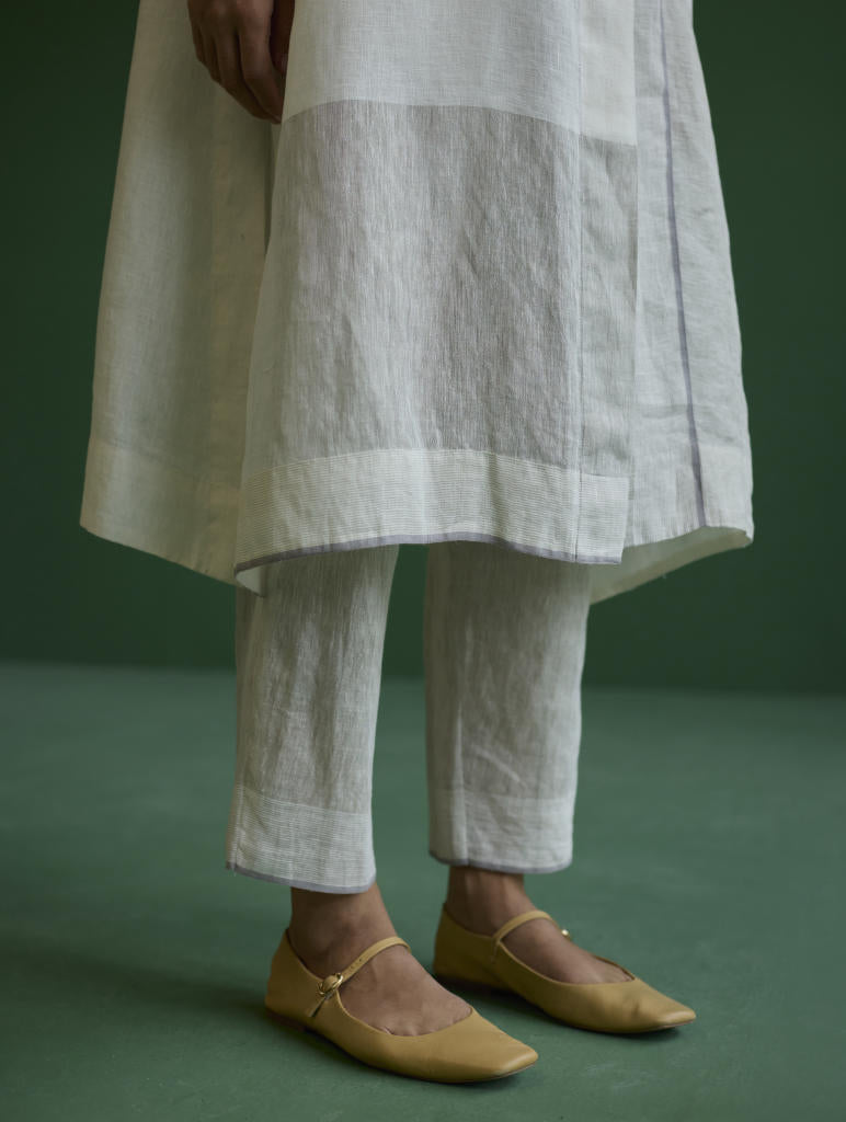Ziza Metallic Linen Co-ord Set
 - Navy linen by Manan in navy color for women in Singapore