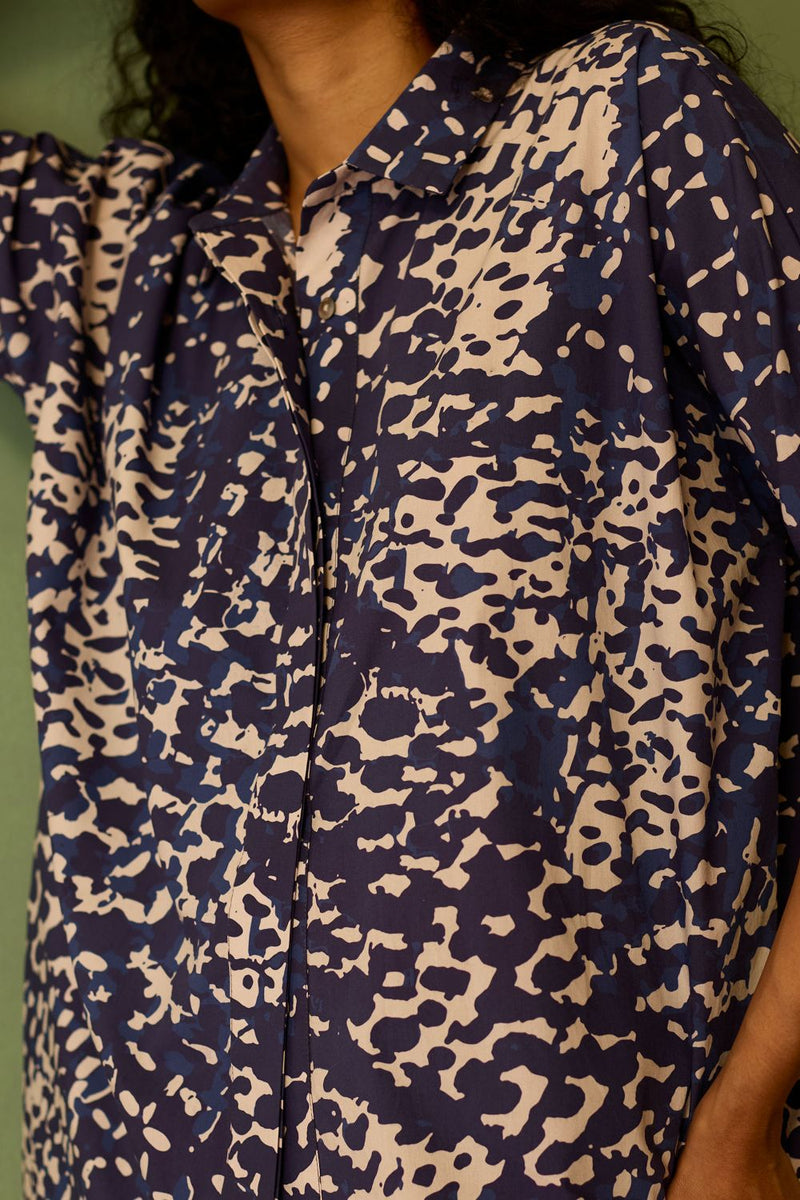 Dapple Watercolour Shirt cotton by World of SiSa for women in Singapore