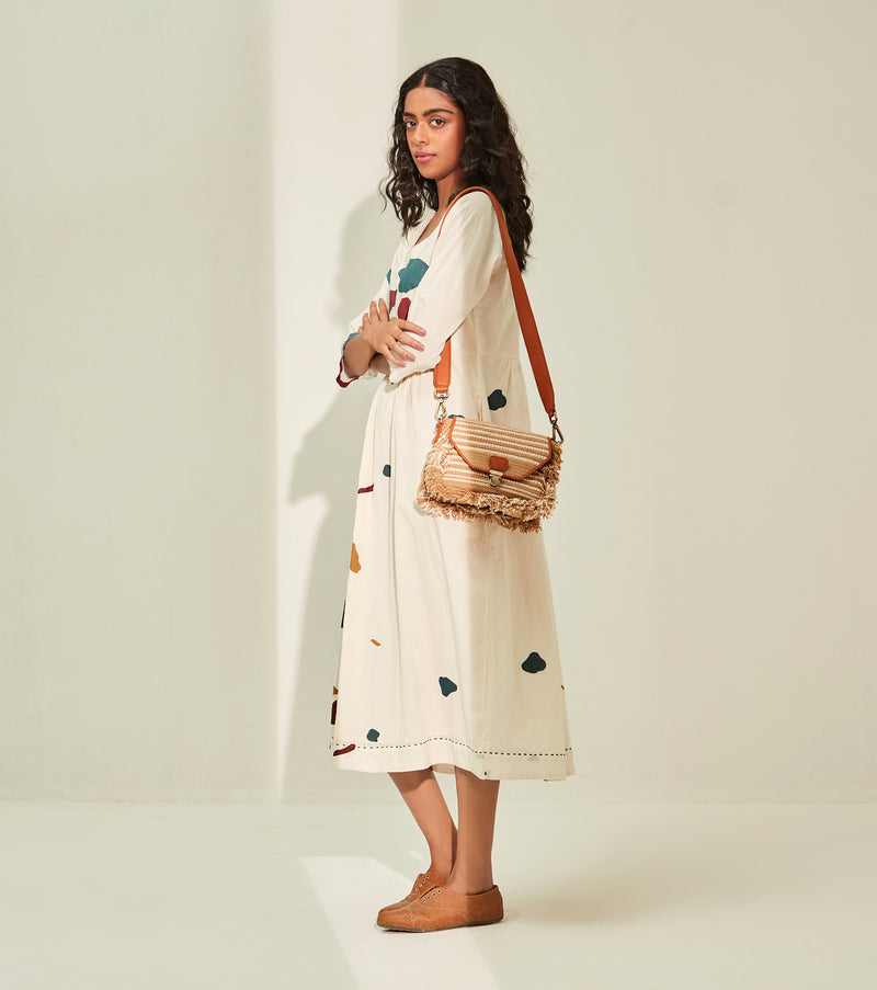 Timeless romance Dress cotton by Khara Kapas in white for women in Singapore