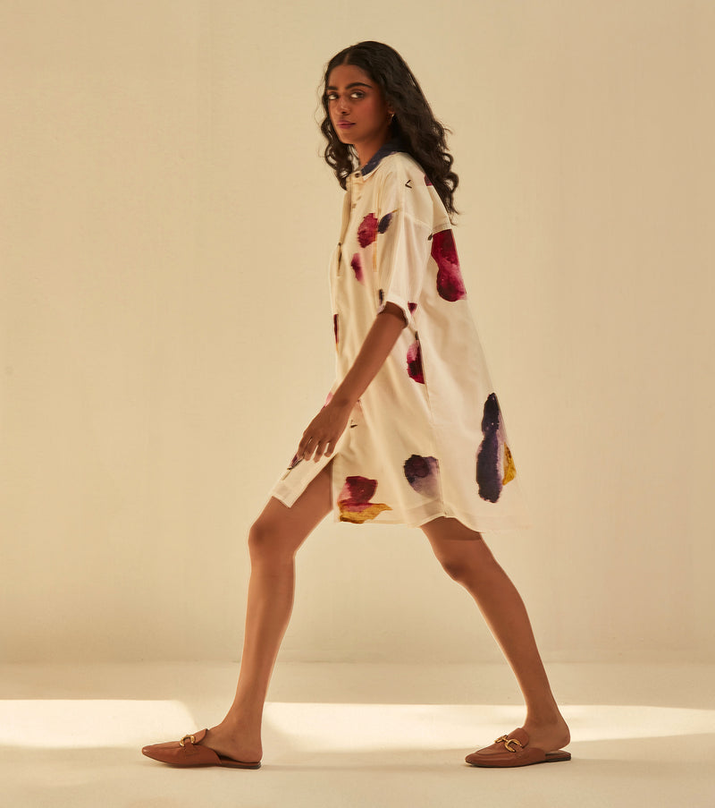 Firefly Dress cotton by Khara Kapas in white for women in Singapore