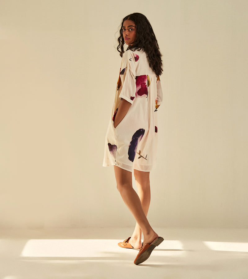 Firefly Dress cotton by Khara Kapas in white for women in Singapore