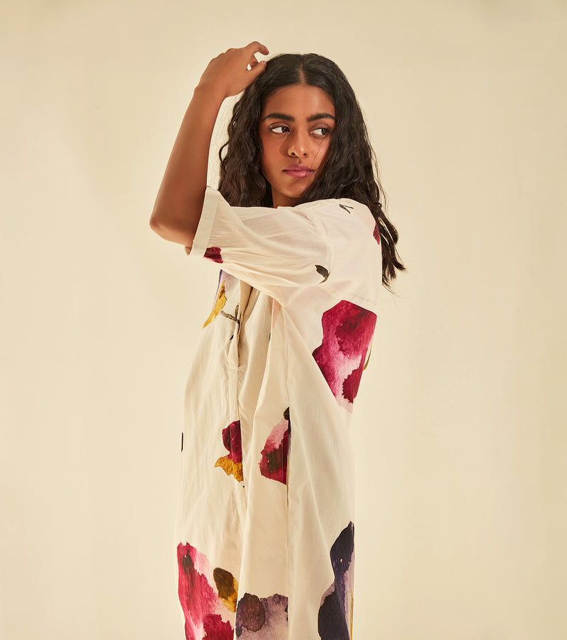 Firefly Dress cotton by Khara Kapas in white for women in Singapore