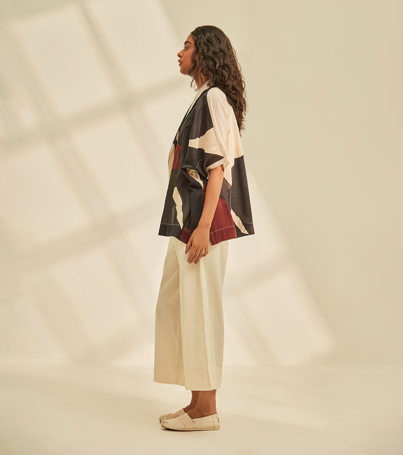 Aba cape Shrug cotton by Khara Kapas in black for women in Singapore