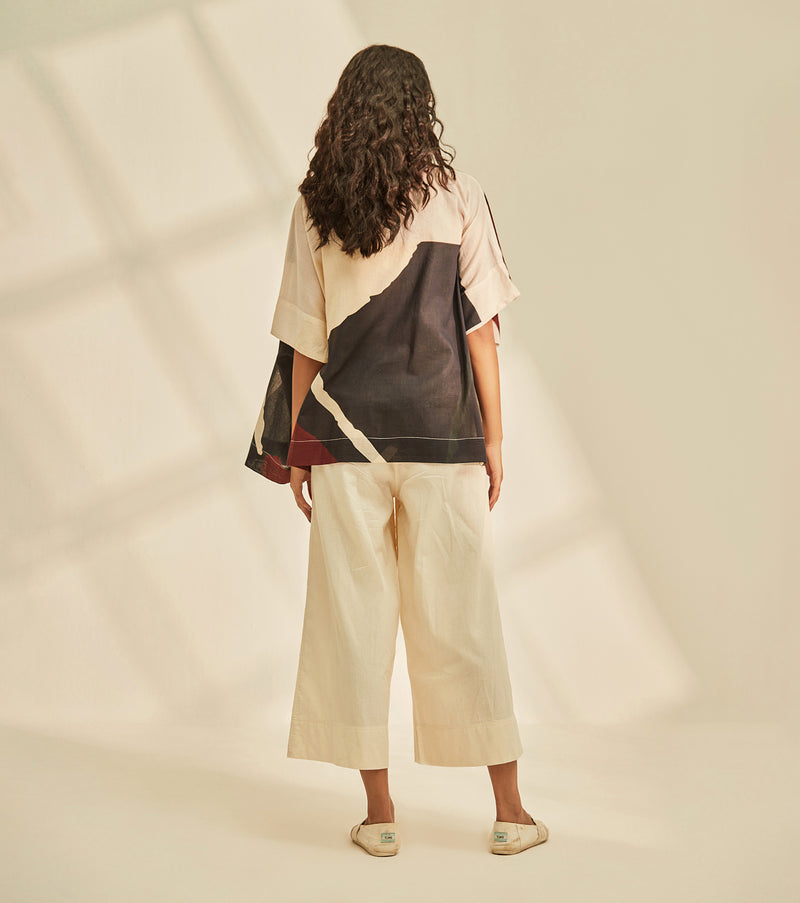 Aba cape Shrug cotton by Khara Kapas in black for women in Singapore