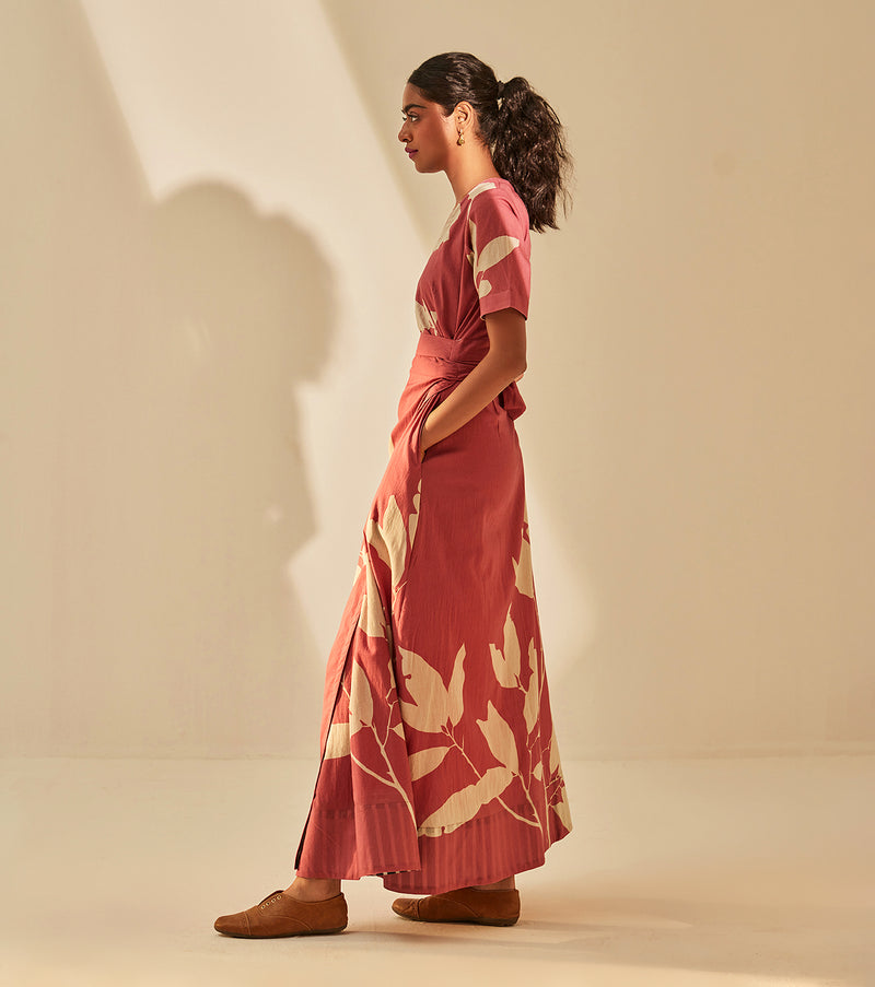 Tibet Dress cotton by Khara Kapas in pink for women in Singapore