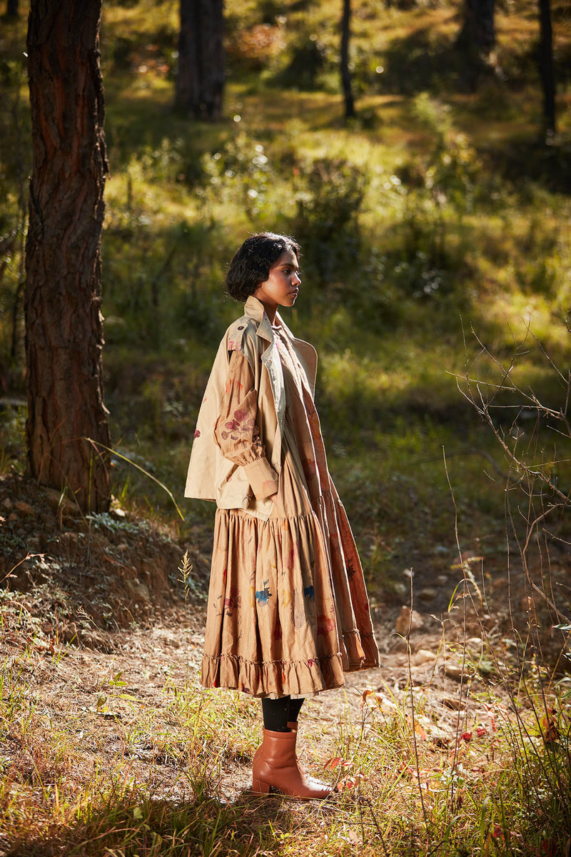 Clay Drift Dress cotton by Khara Kapas for women in Singapore