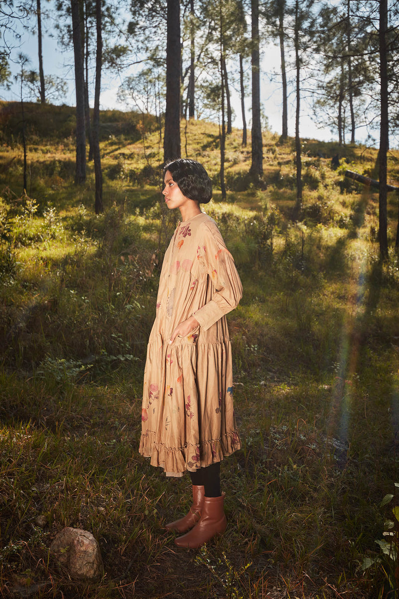 Clay Drift Dress cotton by Khara Kapas for women in Singapore