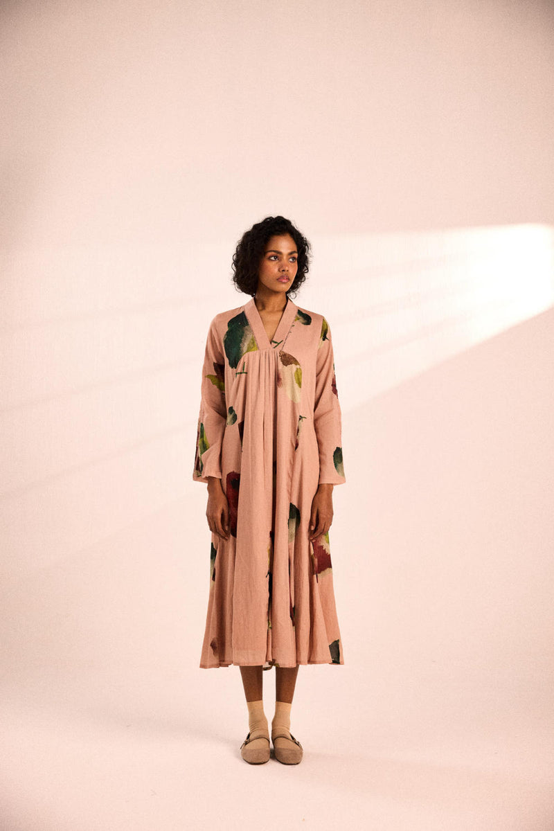 Pastel dreams Dress by Khara Kapas in pink for women in Singapore