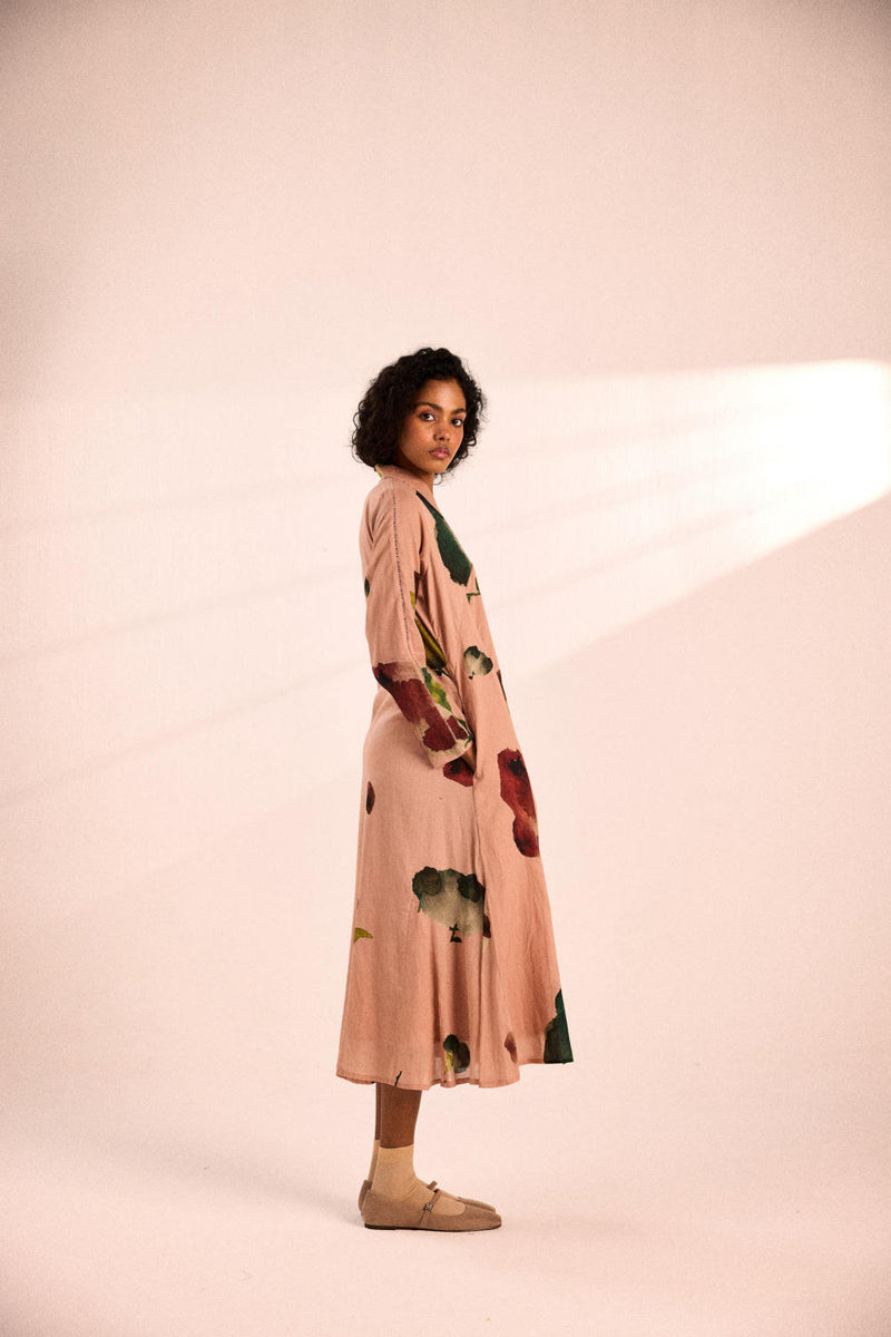 Pastel dreams Dress by Khara Kapas in pink for women in Singapore