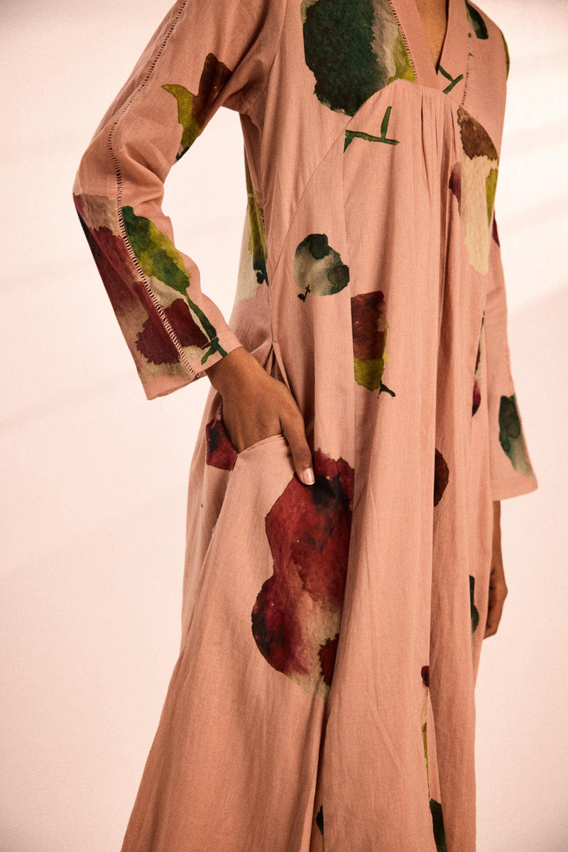 Pastel dreams Dress by Khara Kapas in pink for women in Singapore