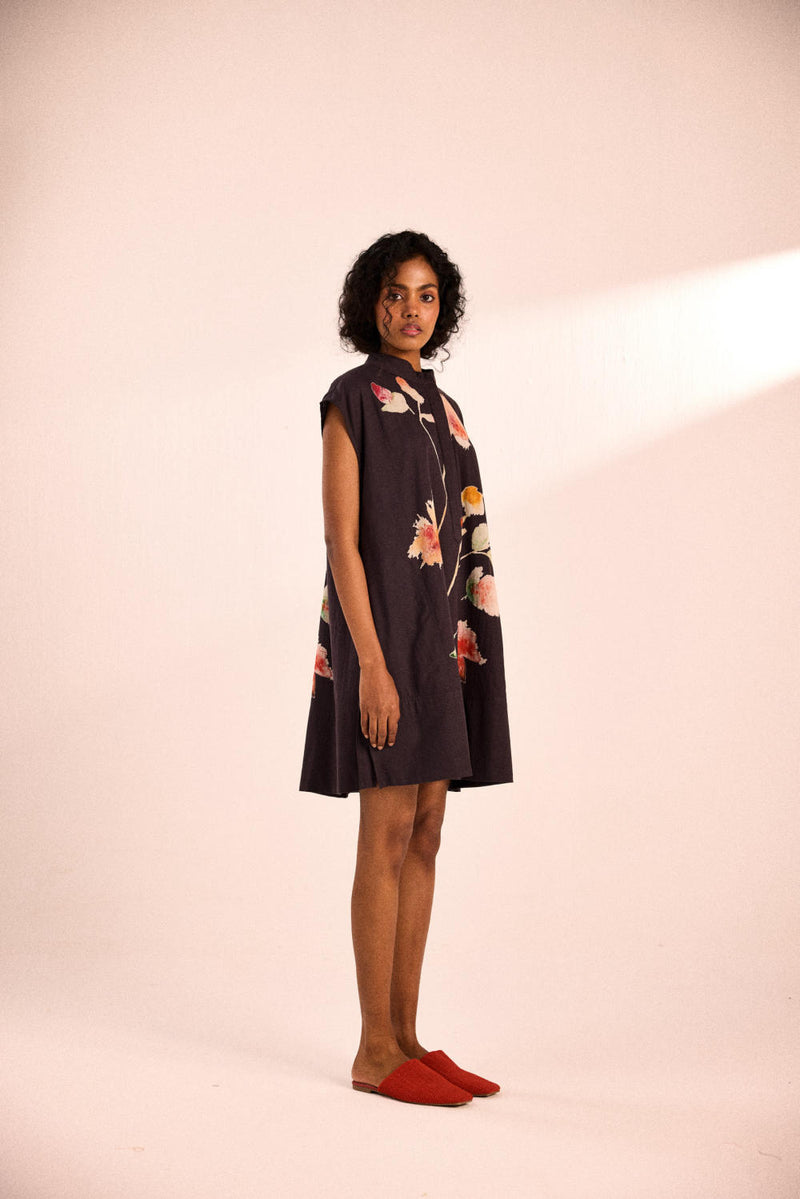 Gabriel dress by Khara Kapas in black for women in Singapore