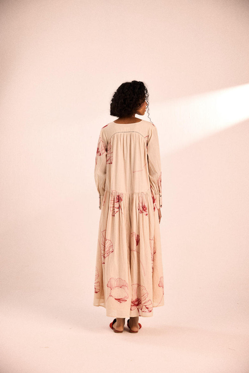 Floral sway dress by Khara Kapas for women in Singapore