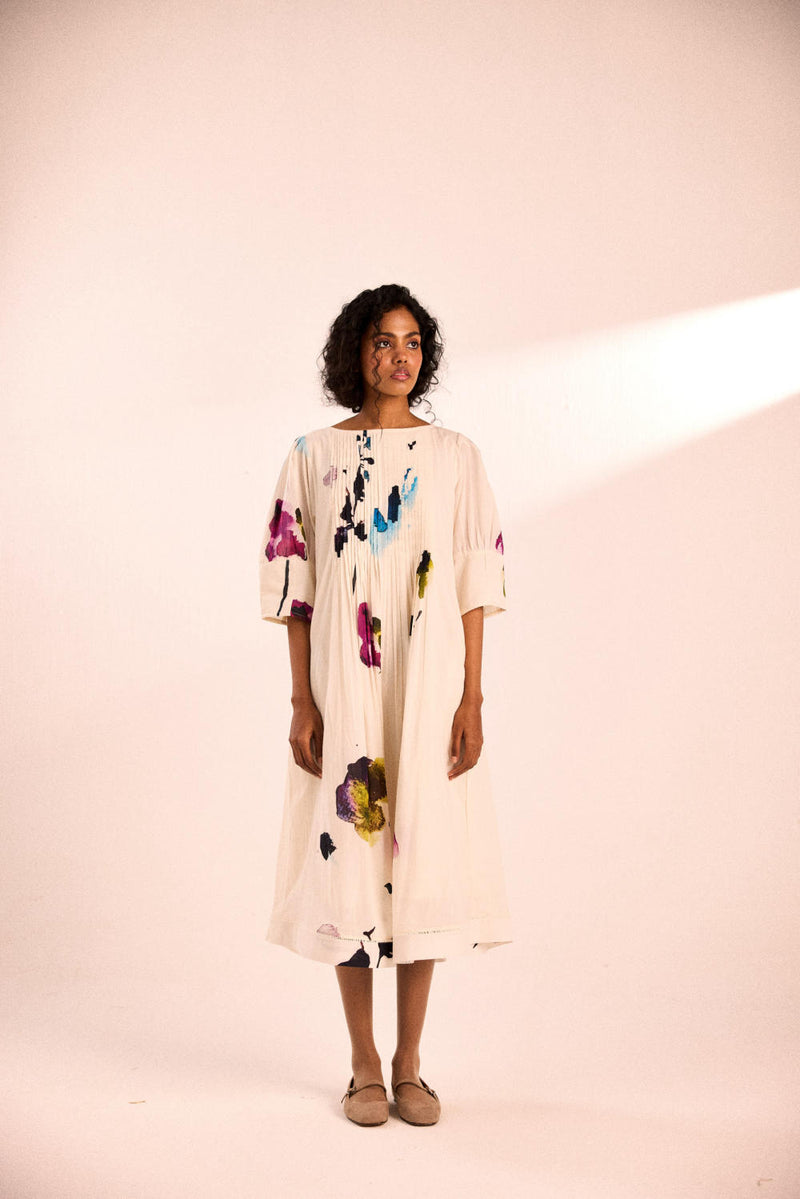 Alabaster dress by Khara Kapas in white for women in Singapore