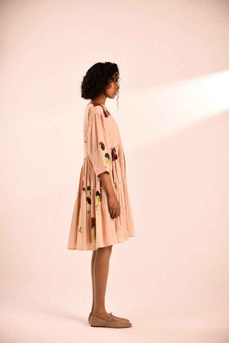 Blush flora by Khara Kapas in pink for women in Singapore