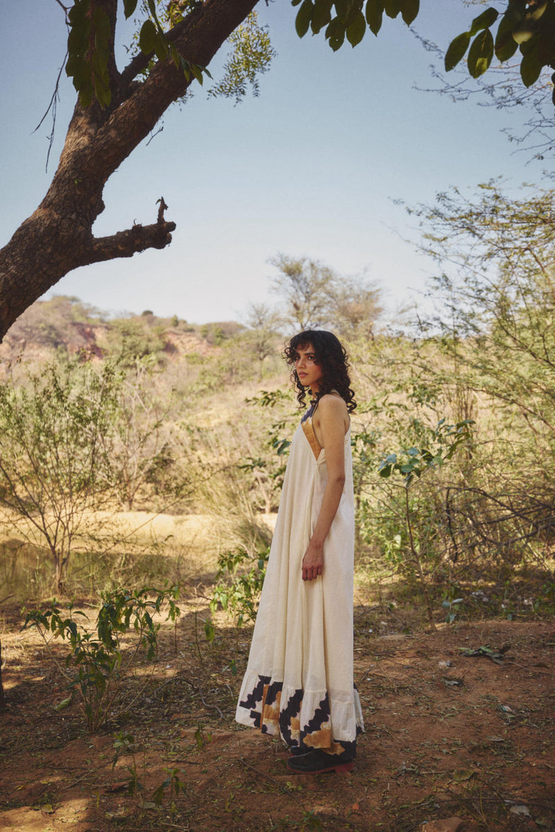 Mist veil gown by Khara Kapas in white for women in Singapore