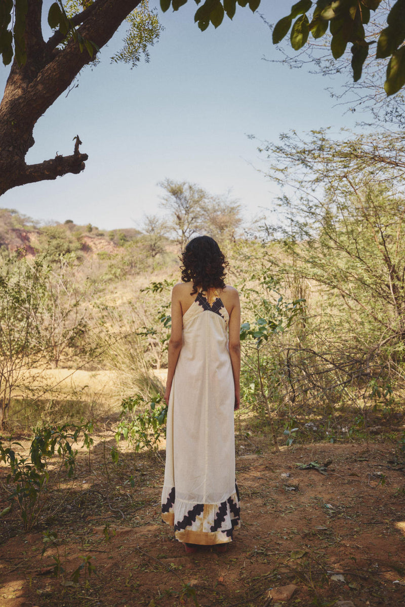 Mist veil gown by Khara Kapas in white for women in Singapore