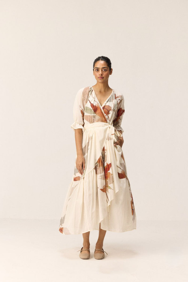 Falling Grace mul dress by Khara Kapas in multicolor for women in Singapore