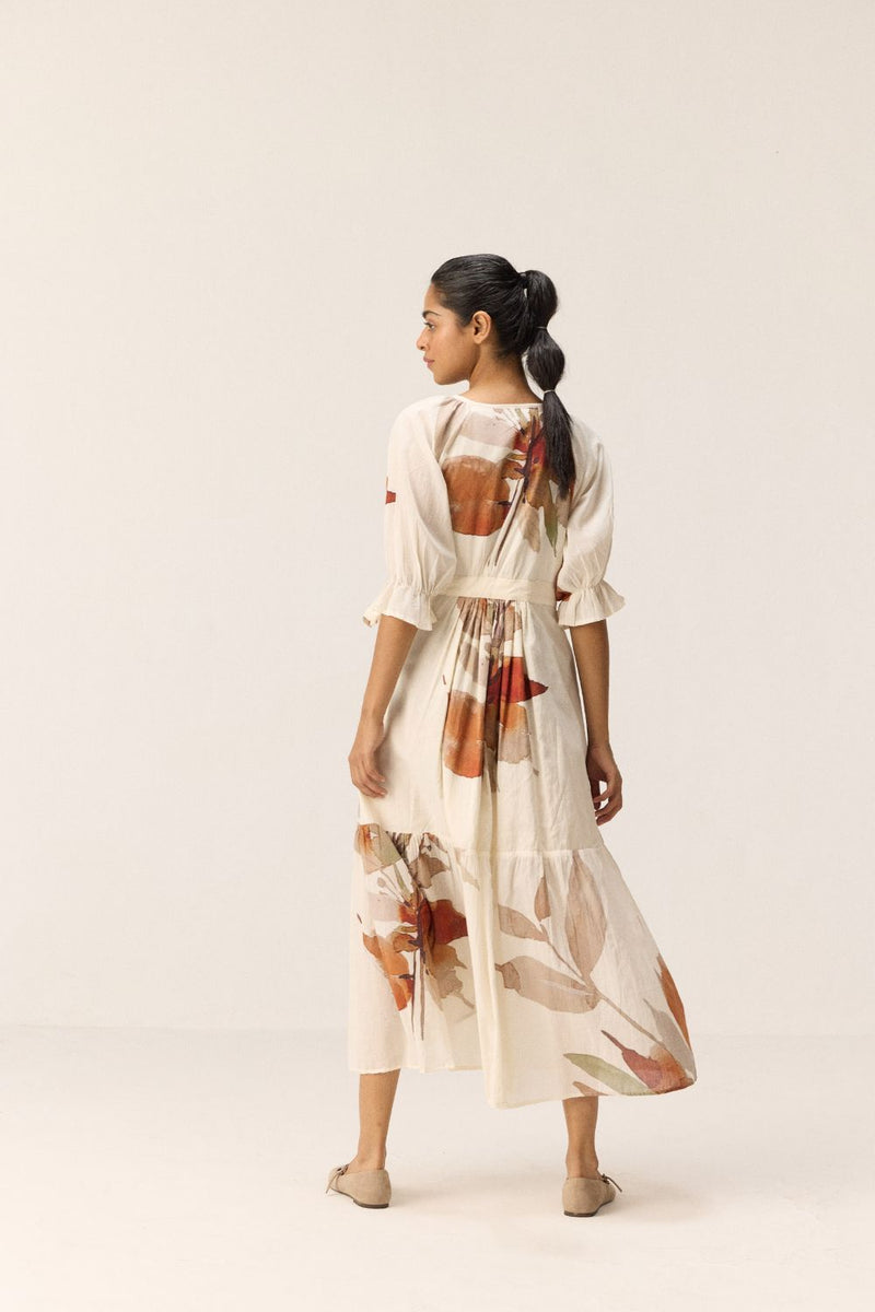 Falling Grace mul dress by Khara Kapas in multicolor for women in Singapore