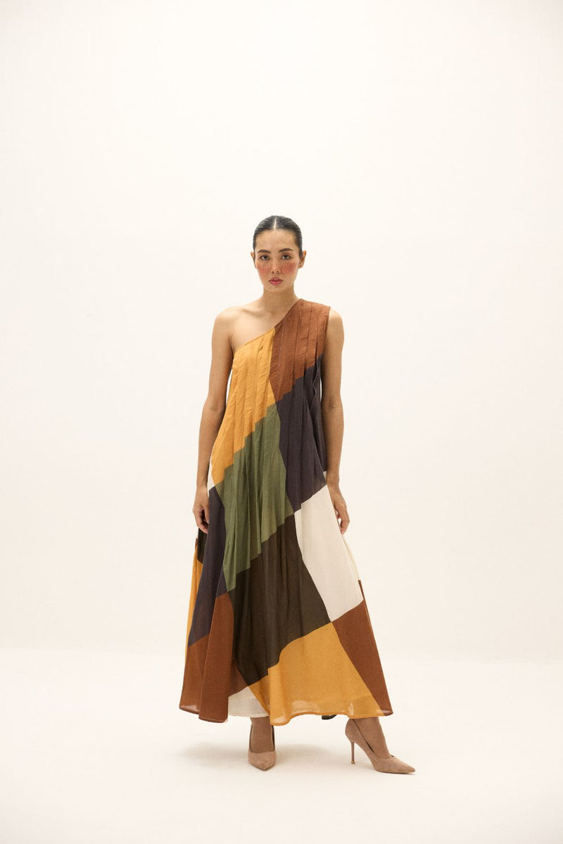 Earthsong Dress mul by Khara Kapas in multi for women in Singapore