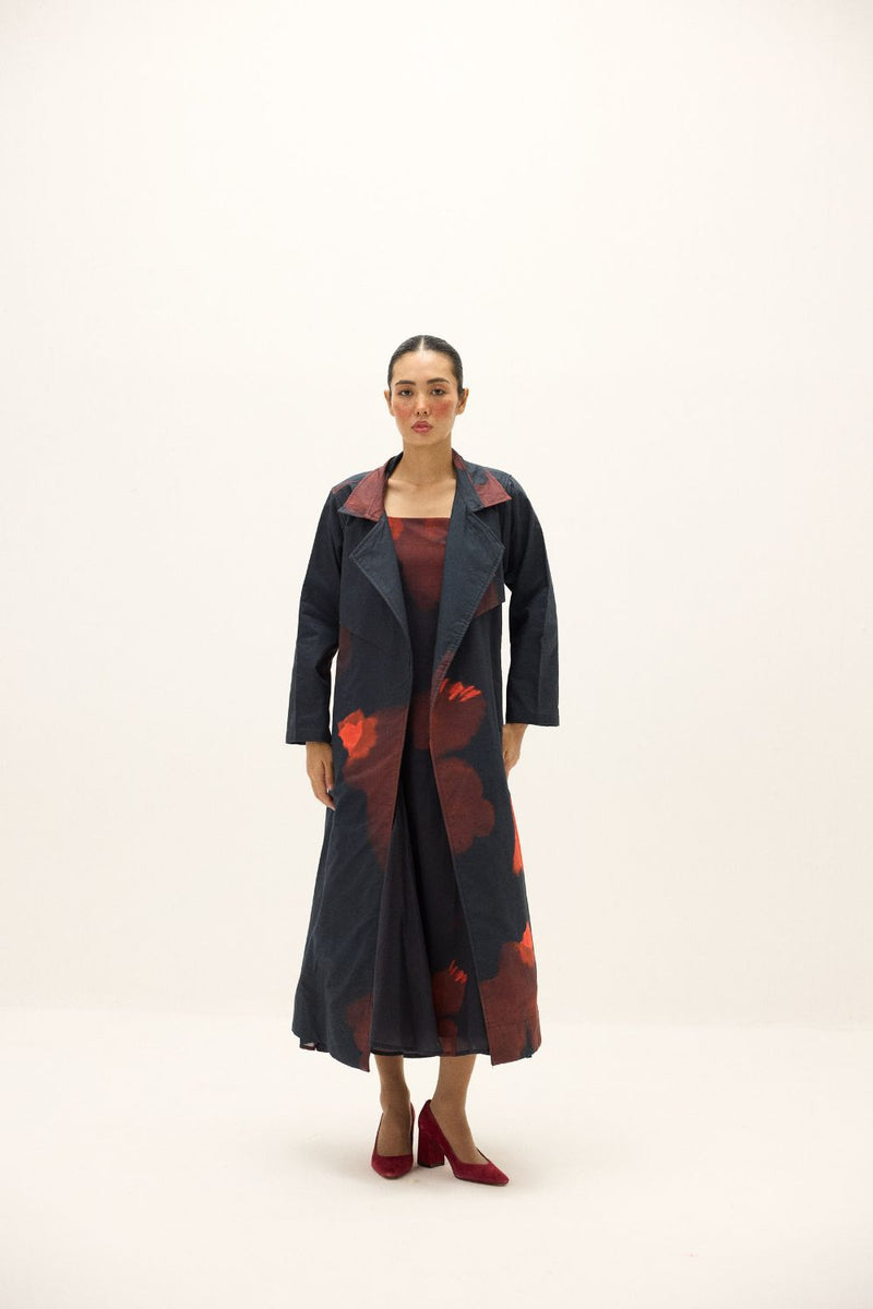 Rouge Trench Coat mul by Khara Kapas in multi for women in Singapore