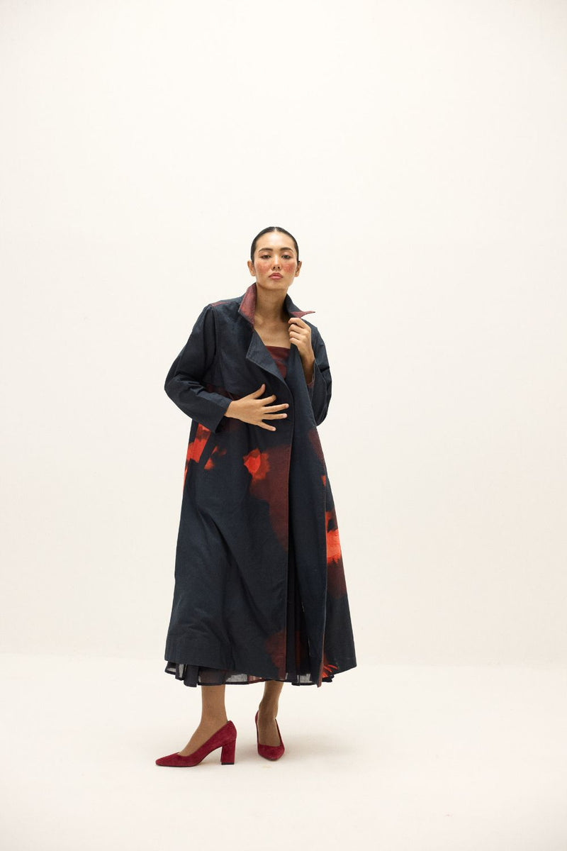 Rouge Trench Coat mul by Khara Kapas in multi for women in Singapore