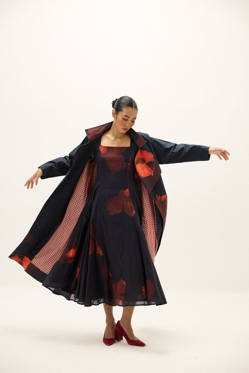 Rouge Trench Coat mul by Khara Kapas in multi for women in Singapore