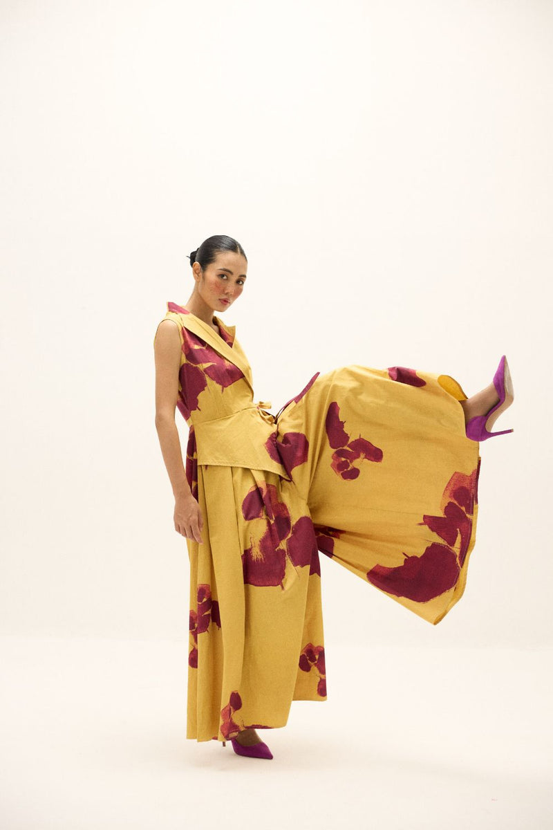 Como Jumpsuit poplin by Khara Kapas in multi for women in Singapore