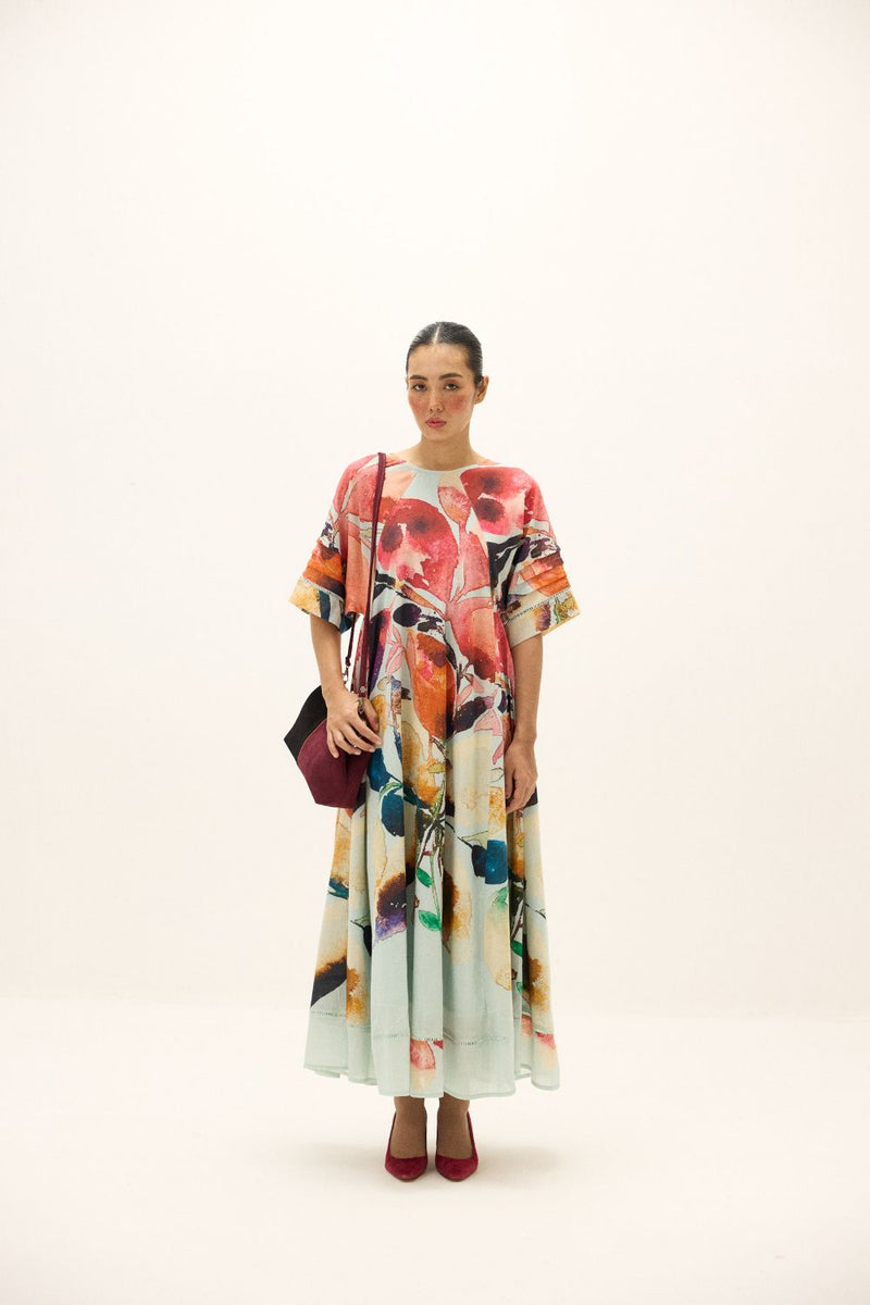 Valencia Dress mul by Khara Kapas in multi for women in Singapore