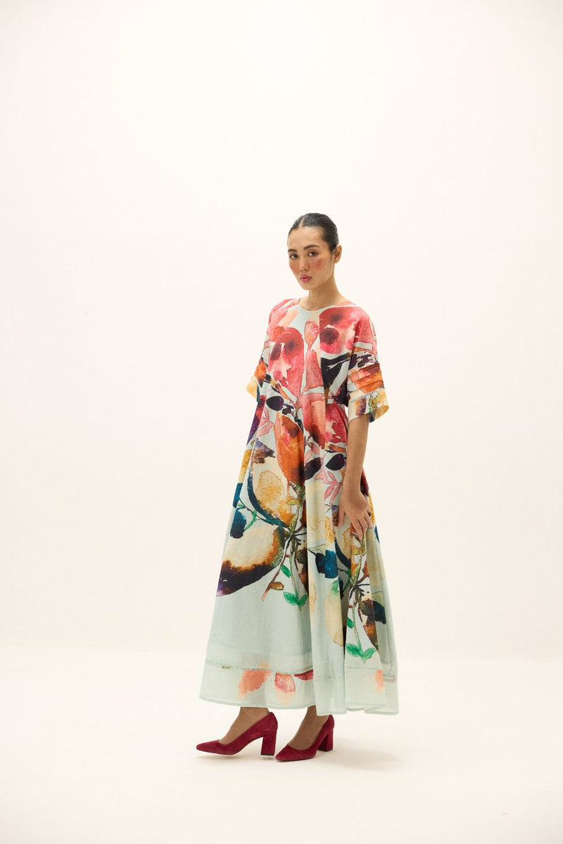 Valencia Dress mul by Khara Kapas in multi for women in Singapore