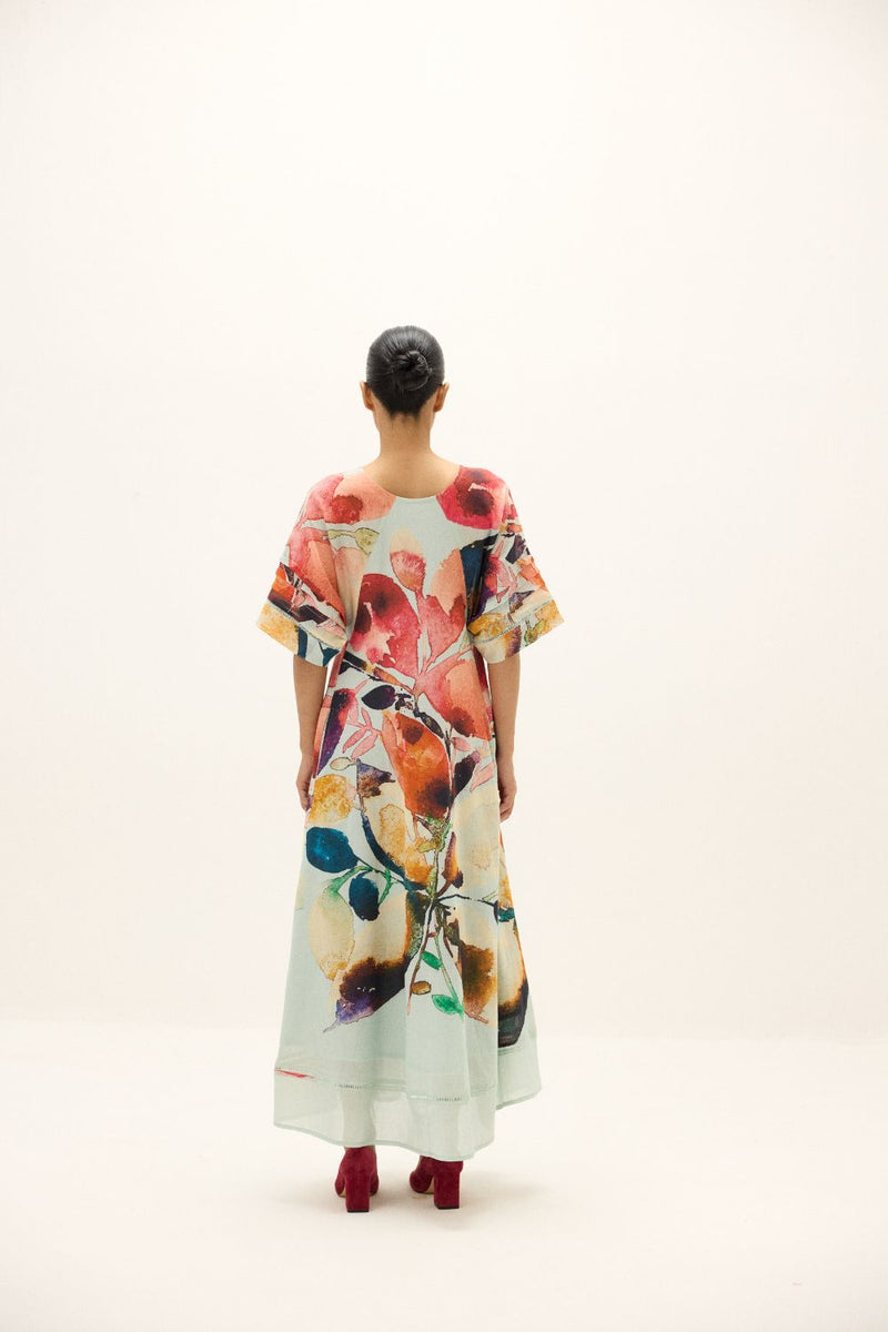 Valencia Dress mul by Khara Kapas in multi for women in Singapore