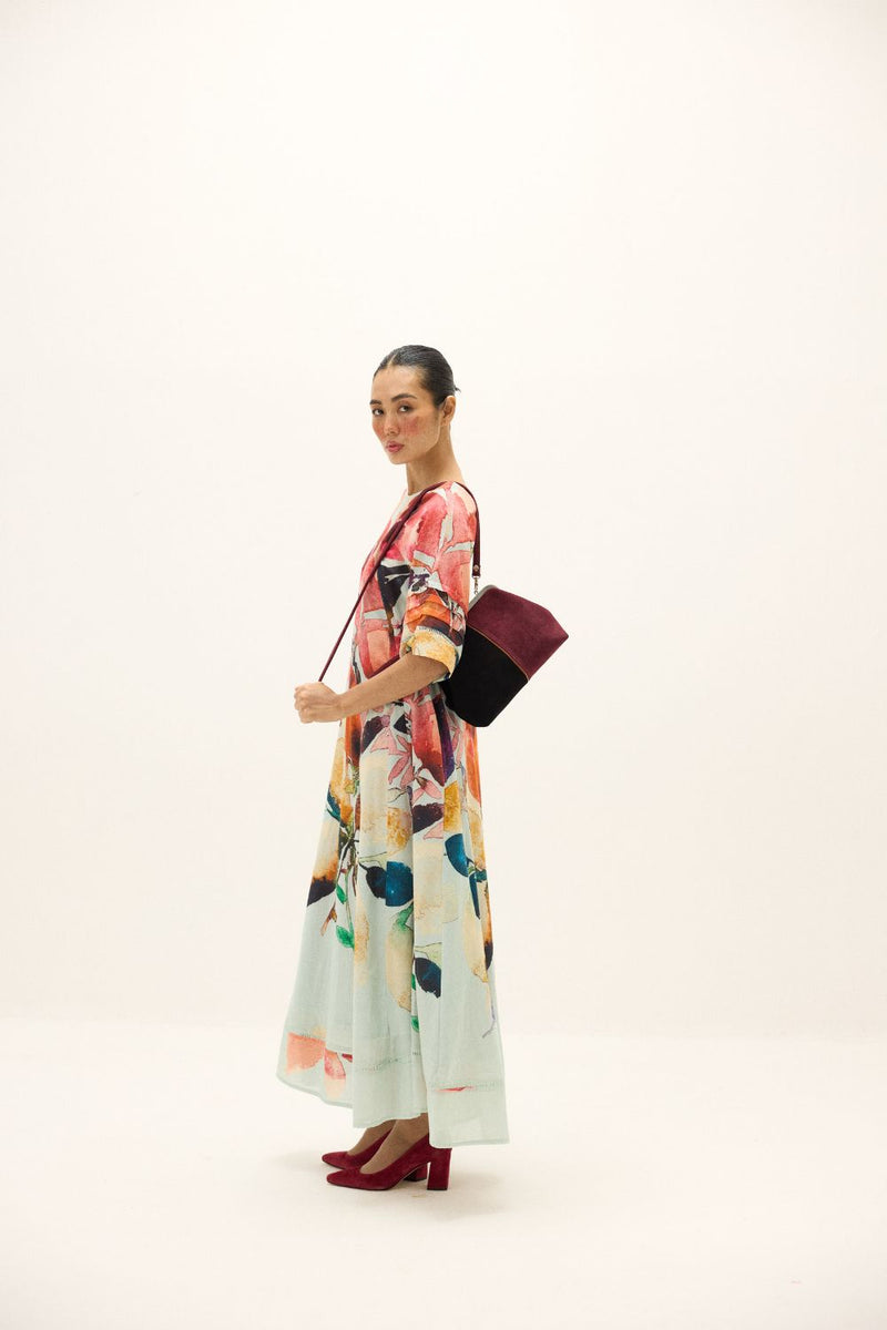 Valencia Dress mul by Khara Kapas in multi for women in Singapore