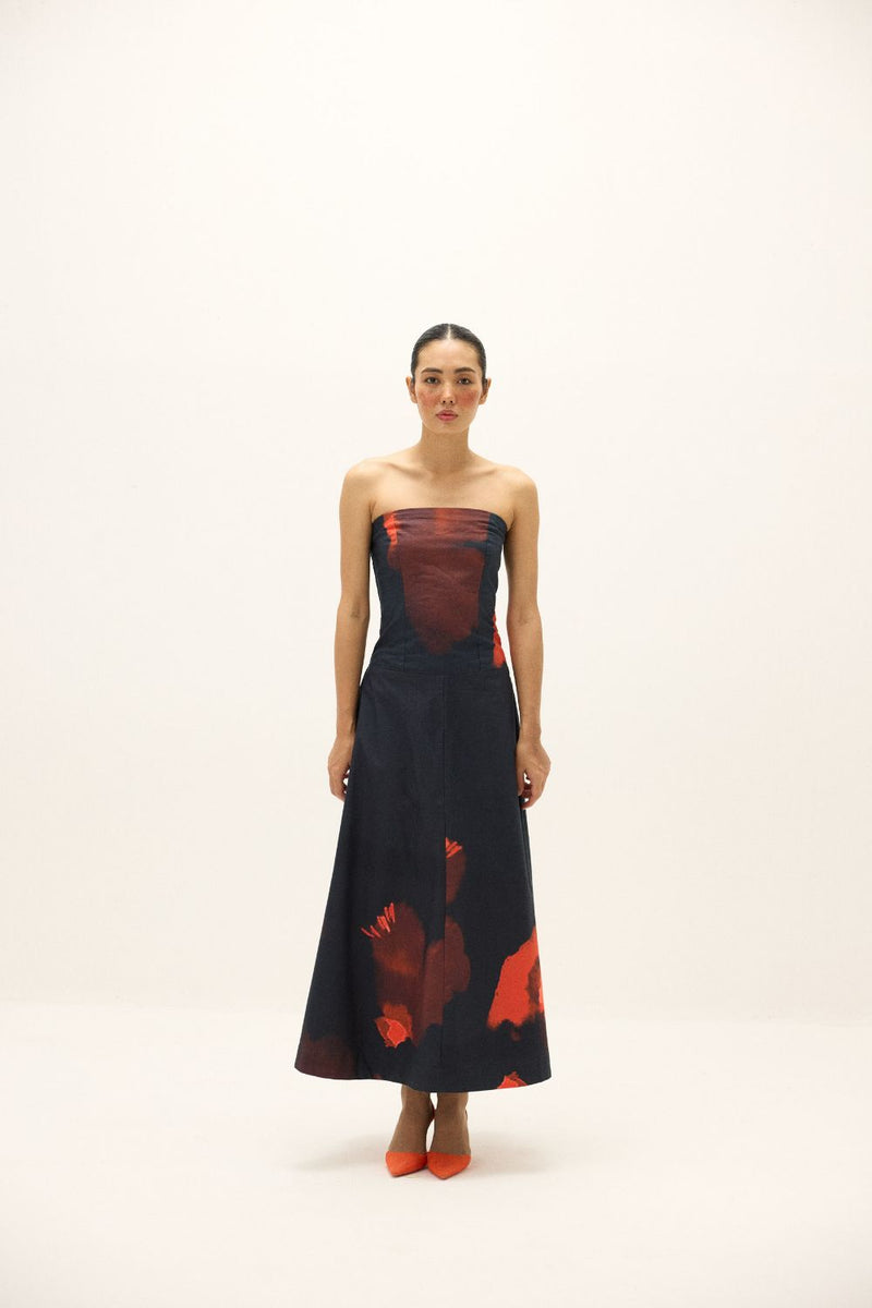 Nubra Dress mul by Khara Kapas in multi for women in Singapore